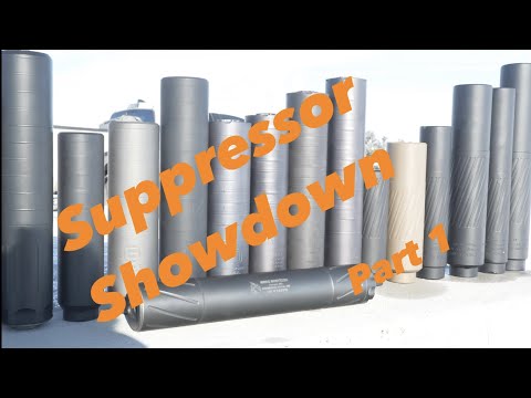 Suppressor Showdown!!! We shoot through 20 of the top cans, comparison in part 2