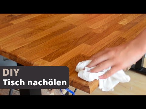 DIY Eichenholz Tischplatte nachölen - So geht's! | Easy Tec