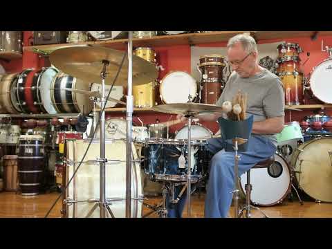 Thumbnail for 1940s Ludwig & Ludwig in White Avalon Pearl with Dave Mattacks by Dave Mattacks