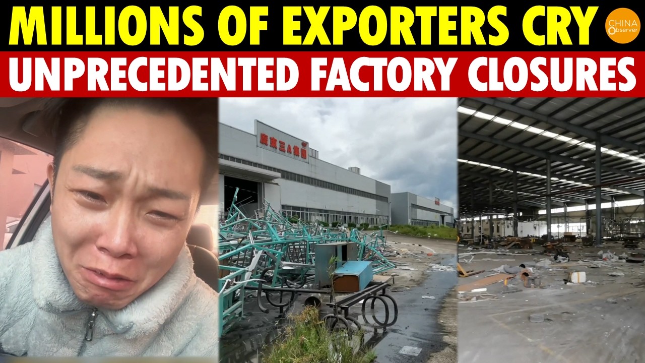 Millions of Exporters Cry! China Faces Unprecedented Factory Closures, Countless Orders Gone