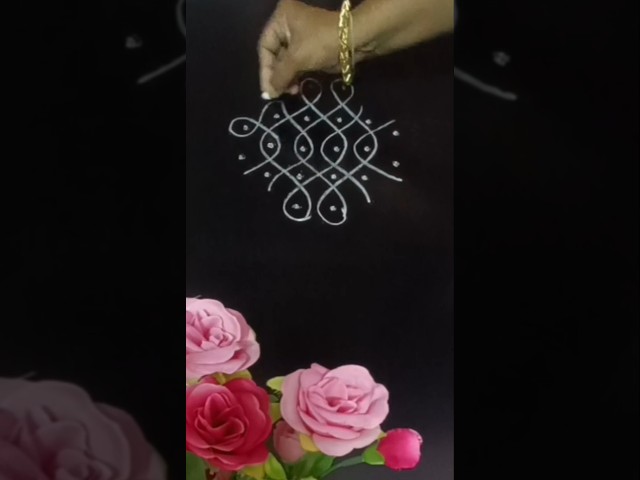 Muggulu rangoli deisgn for beginners by virtual art - video 2