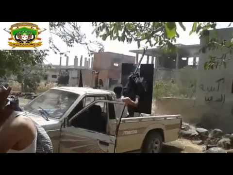 التصدي للطيران الحربي من قبل تجمع كتائب الجيش الحر في مدينة الحولة في حمص