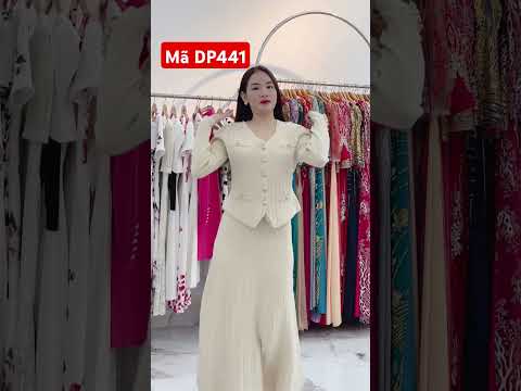Mã DP441 --  ngay DT ZALO 0345.735.475 -- set đồ len 3 món áo khoác, áo gile, chân váy tuyệt đẹp