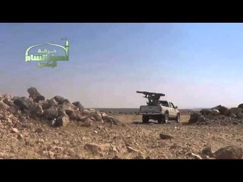 استهداف  قوات النظام بصورايخ غراد في خناصر في محافظة حلب