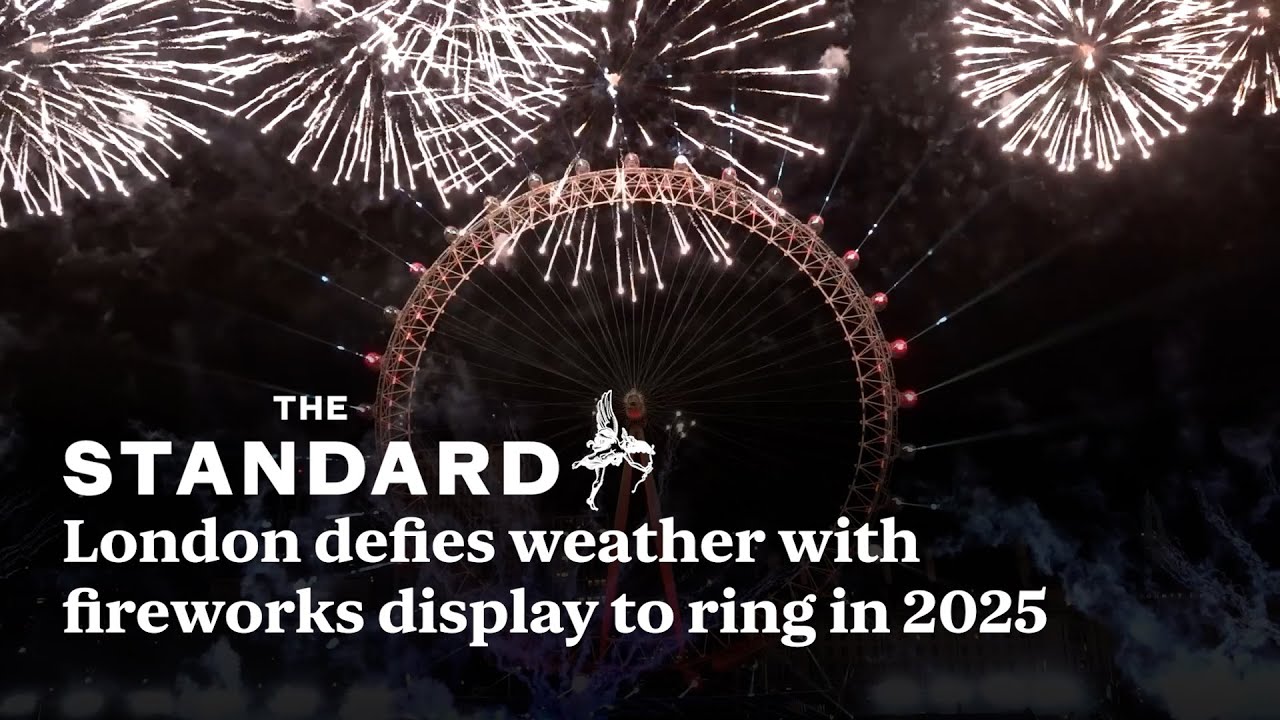 London defies weather with spectacular fireworks display to ring in 2025