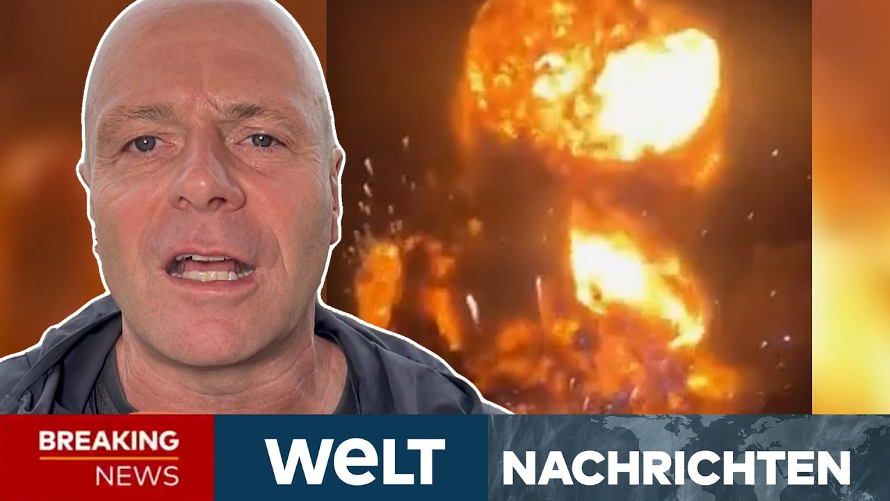 PUTINS KRIEG: Heftige Bilder aus Ukraine! Tote nach Mega-Explosion in Waffen-Lager I WELT LIVE