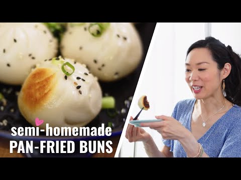 PAN-FRIED Pork Buns! (生煎包) ♥ Sheng Jian Bao