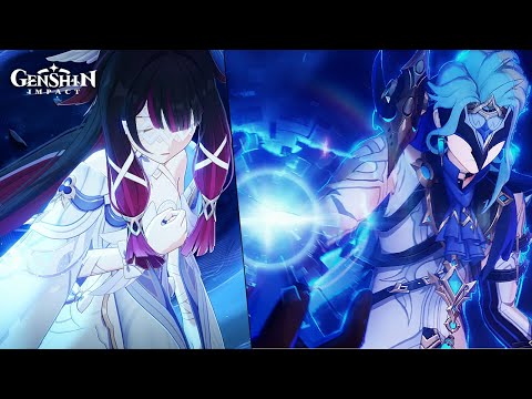 Dottore Steals Columbina's Power Cutscene Animation | Luna III Archon Quest | Genshin Impact 6.2