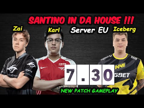 T1 Romania Boot Camp - Karl Monkey King Santino in da house Server EU Dota 2 7.30 New Patch Gameplay