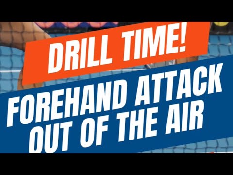 DRILL TIME- “Forehand Out of the Air Attack” with Pro Allyce Jones! #pickleball #drill #pickleroll