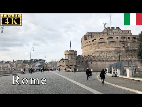 🇮🇹Prati District before the emergency - Rome Winter Walk -【4K 60fps】