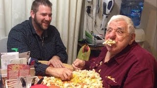 UNCENSORED SUPERPOP: How to make homemade cornbread! Crazy bad old grandpa!