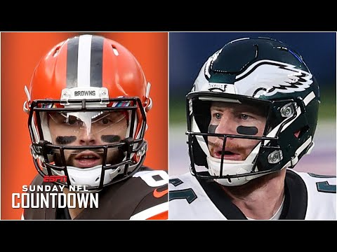 貝克-梅菲爾德和卡森-溫茨：誰是更好的QB？| NFL倒計時 (Baker Mayfield or Carson Wentz: Who is the better QB? | NFL Countdown)