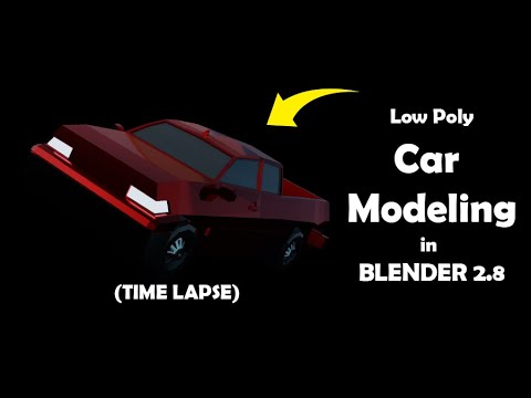 Low Poly Car Modeling in Blender 2.83.2 (Time lapse Video)