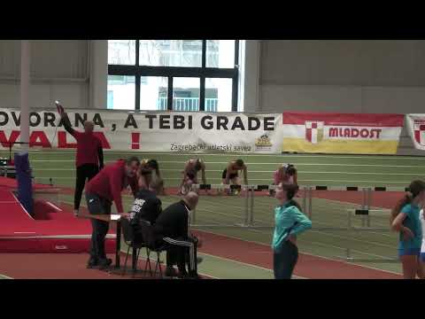PETOBOJ 60m prepone MLAĐE JUNIORKE [Ž], 2 skupine - Dvoransko PH u višebojima 2023