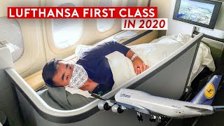 Flying Lufthansa B747-8 First Class Home