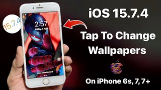 iOS 15.7.4 Photo Shuffle - Tap to Change Lockscreen Wallpapers on iPhone 6s, 7, 7+