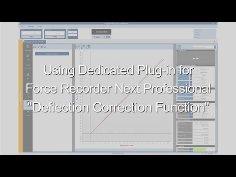 【Users Guide】Using Plug-in for Force Recorder Next Professional "Deflection Correction Function"