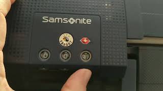 How to Set Code on Samsonite TSA Lock