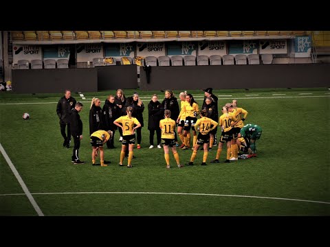 IFE Dam - Sävedalen IF Dam 2-1. Sammandrag träningsmatch 1 Borås Arena 2020-10-24.