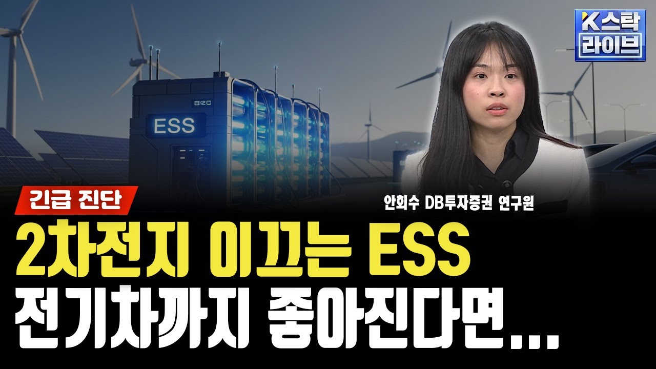 2차전지 이끄는 ESS…전기차까지 좋아진다면...ㅣ안회수 DB투자증권 연구원ㅣ#ESS #2차전지 #엘앤에프 #삼성S