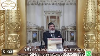 שיעור הרב הגאון אופיר מלכא שליטא הלכות פורים זכר למחצית השקל ותענית אסתר מב'''ה יביע אומר א באדרתשפו