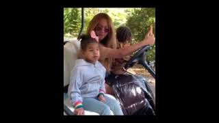Rumi &amp; Sir Carter with Mrs Carter #shortsviral #beyonce #jayz #carterfamily #subscribe #noiretv