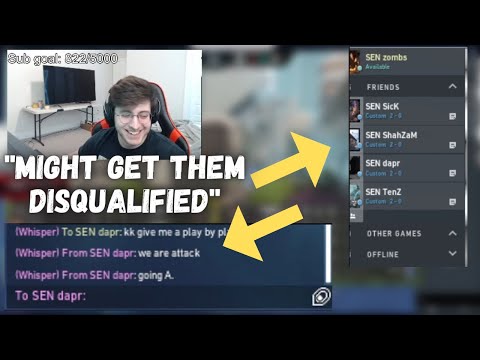 SENTINELS MATCH wasn't LIVE so Dapr gave Zombs a Play by Play