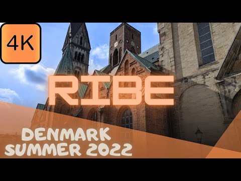 Ribe / Denmark  | 4K 60FPS Virtual Walking Tour | Sightseeing Vlog with Music | Summer 2022