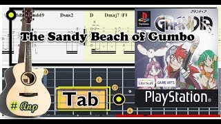 Guitar Tab - The Sandy Beach of Gumbo (Grandia) OST Fingerstyle Tutorial Sheet Lesson #Anp