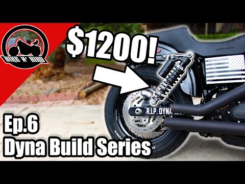 Harley Dyna Build Series Ep.6 - Rear Suspension & Shift Linkage