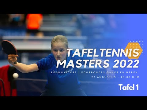 Tafeltennis Masters 2022: Jeugdmasters en voorronde dames en heren - Tafel 3