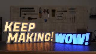 NeoBox 3D - LED Letter Generator for 3D Printing