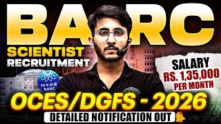 Download lagu BARC Scientist Recruitment 2026 | OCES / DGFS | Salary & Allowances | Eligibility | Notification Out mp3