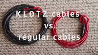 KLOTZ AIS TITANIUM Cables vs. regular cables