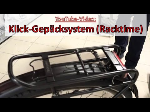 Wie funktioniert das Klick-System am KTM E-Bike Gepäckträger? Racktime Gepäcksystem