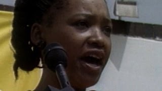 Mandela's daughter reads letter rejecting condtional release