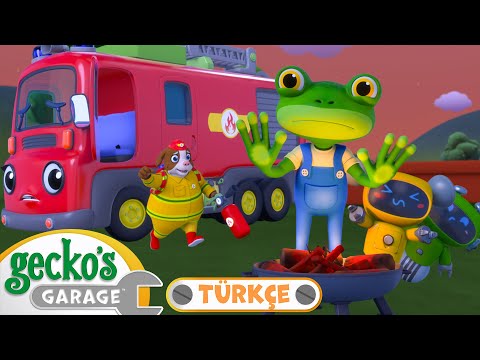 İtfaiye Arabası Bozuldu! | 🐸 Gecko'nun Garajı - Çocuklar için Kamyonlar