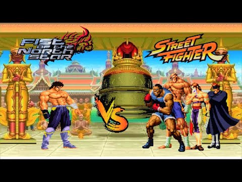 Kenshiro VS Shadaloo [Street Fighter][北斗の拳/Fist Of The North Star][Balrog/Vega/Sagat/M.Bison]