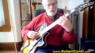 Mike Irish On His Conti Archtop Jazz Guitar