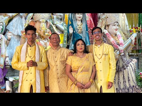 Dave & Ramona Dooday Yagna First session officially by Pandit Chunelall Narine