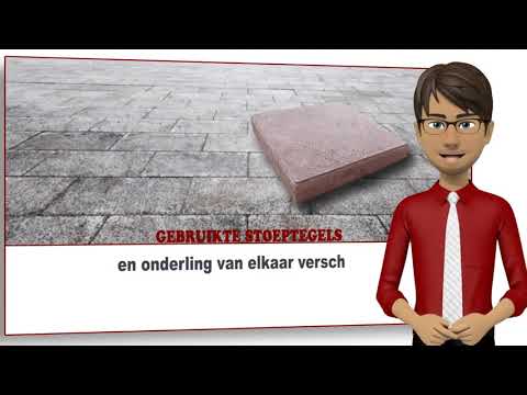 Gebruikte stoeptegels