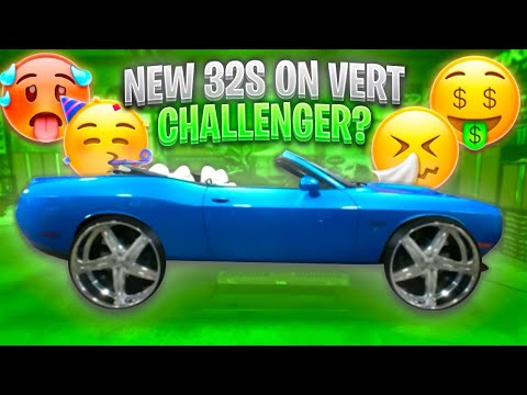 I PUT NEW CUSTOM 2PIECE BILLET SPECIALTIES WHEELS ON MY CONVERTIBLE CHALLENGER RT