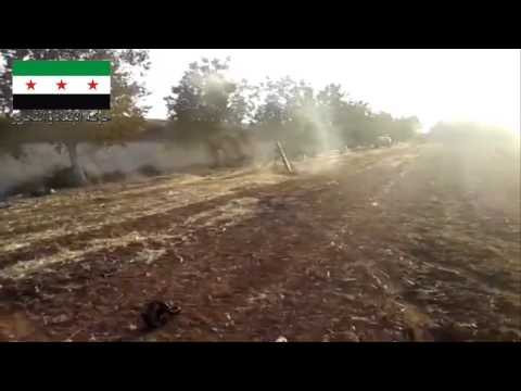 استهداف مقرات النظام في مزارع سن سحر بقذائف الهاون من قبل حركة الإنقاذ والتحرير في ريف حماة