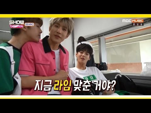 [ENG SUB] 160816 ASTRO's Bag Check @ Show Champion Behind