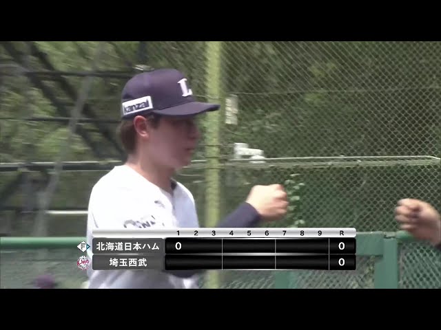 [Farm] A perfect start!! The Lions 'Haruki Sugiyama strikes out three struck out in a row in the first inning!! July 4, 2025 Saitama Seibu Lions vs Hokkaido Nippon-Ham Fighters
