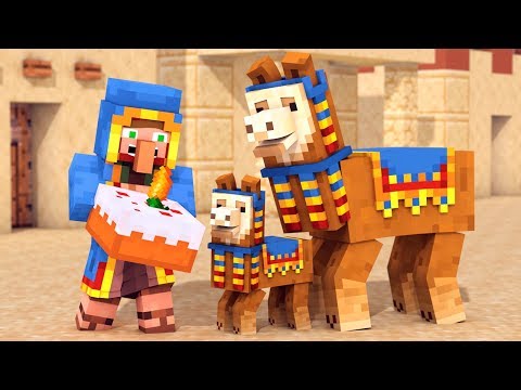 Llama & Wandering Trader Life - Minecraft Animation