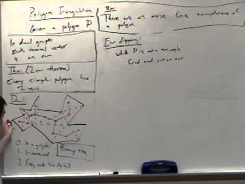 Computational Geometry Lecture 16: Polygon triangulation