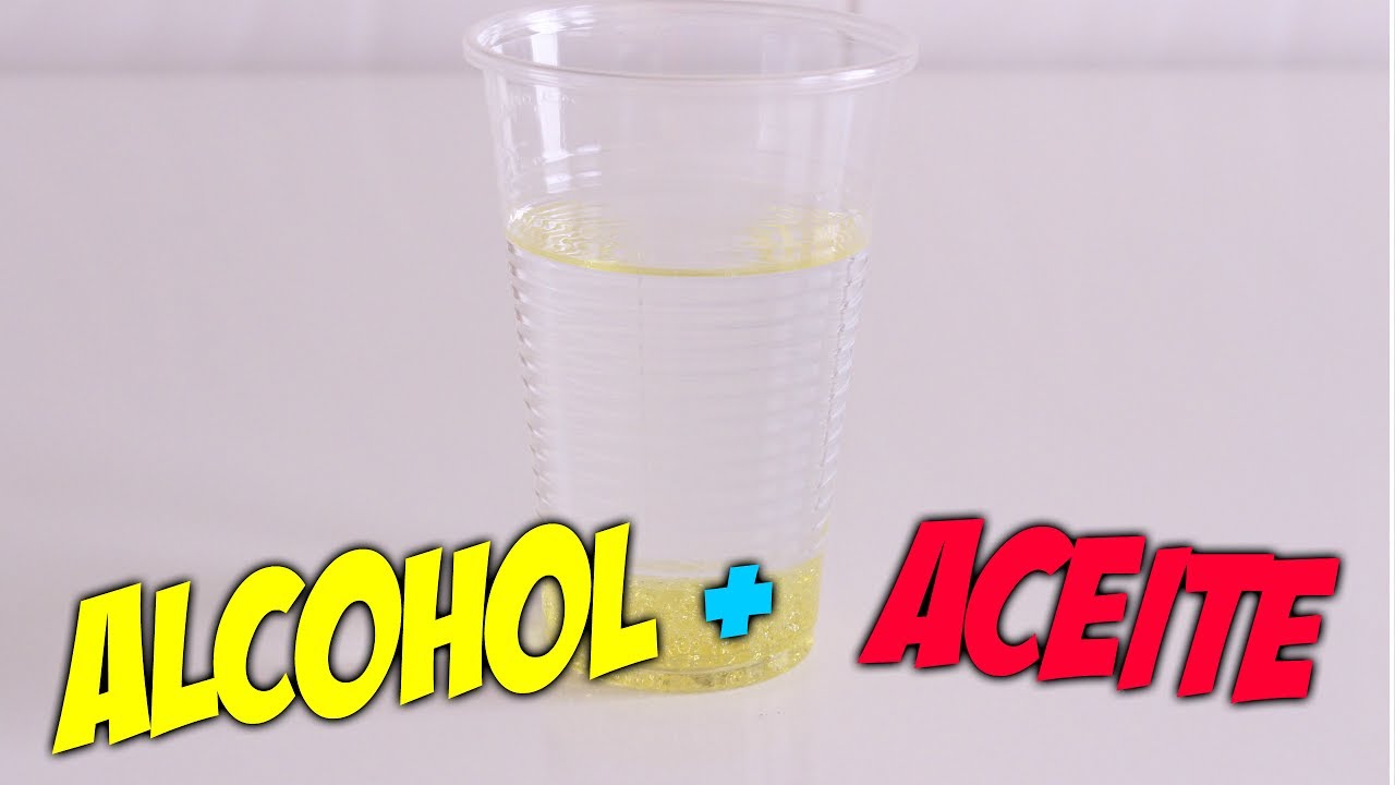 Que ocurre si mezclas ACEITE con ALCOHOL - Experimentos Caseros