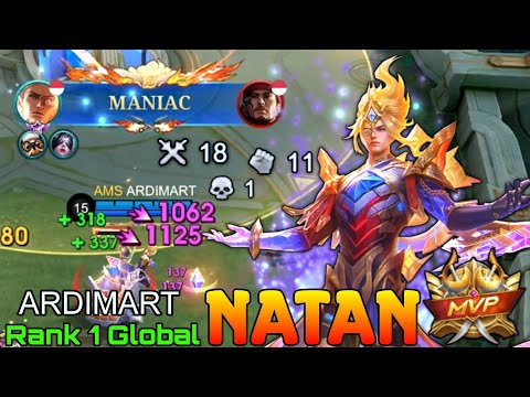 MANIAC Natan Monster Carry - Top 1 Global Natan by ARDIMART - Mobile Legends